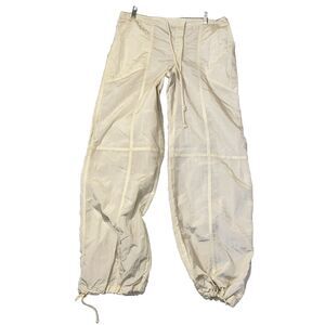 Wild Fable Parachute Pants Women Size Extra Small Rise Tan Khaki Cargo NWT
